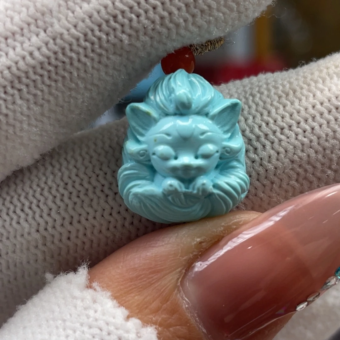 绿松石未镶嵌挂件