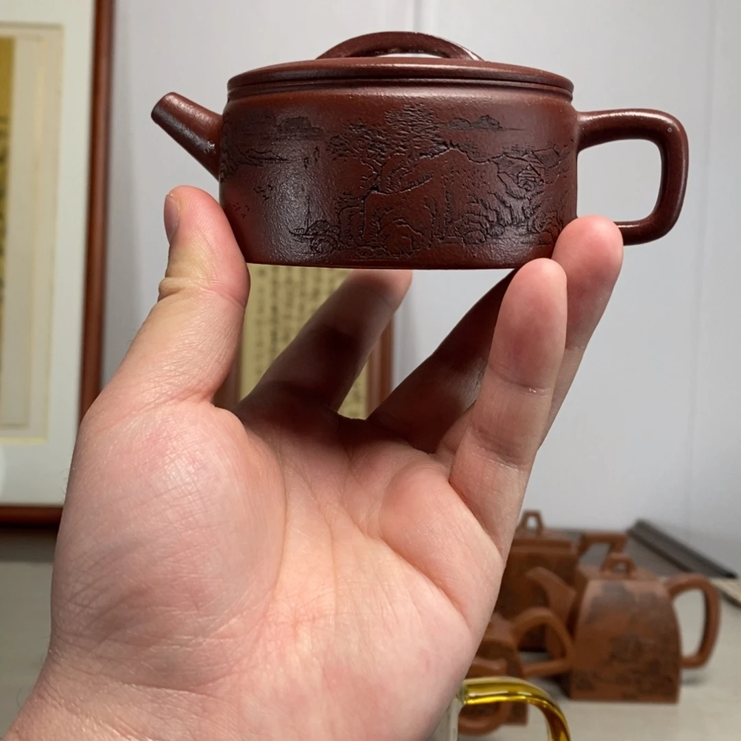 紫砂茶壶原矿泥料传统工艺制作