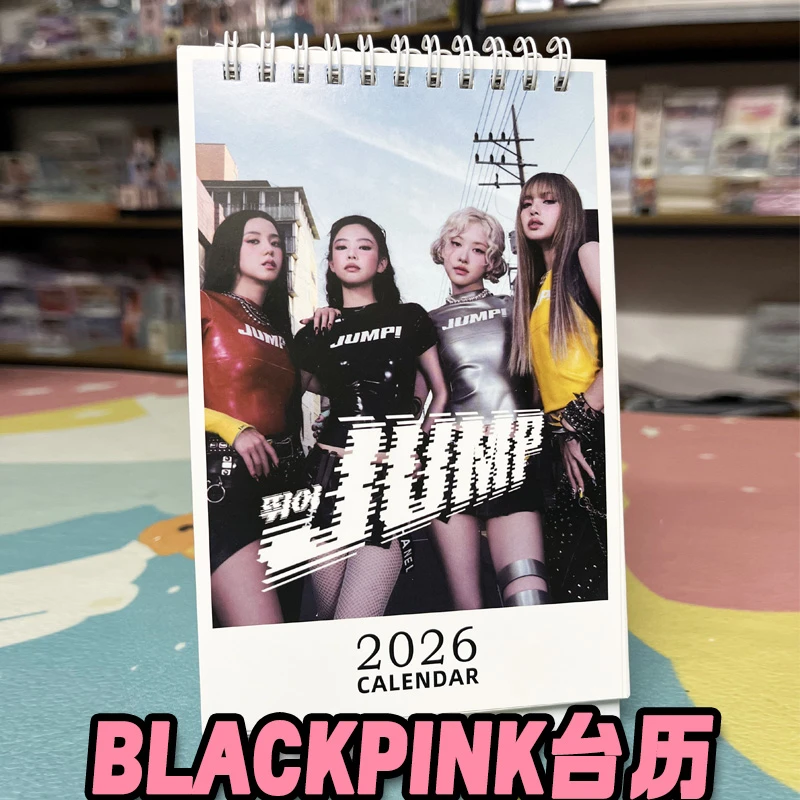 BLACKPINK周边2026日历台历挂历新年礼品粉墨组合应援装饰收藏品