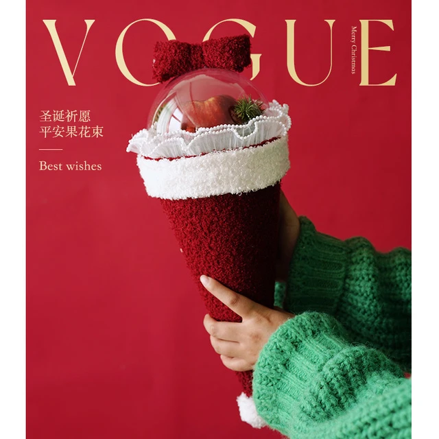 圣诞节礼物女平安夜苹果花束手工diy材料包成品平安果包装盒礼物