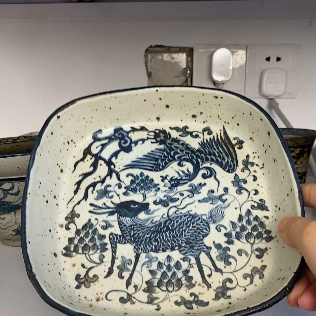 陶手工手绘青花高温陶瓷