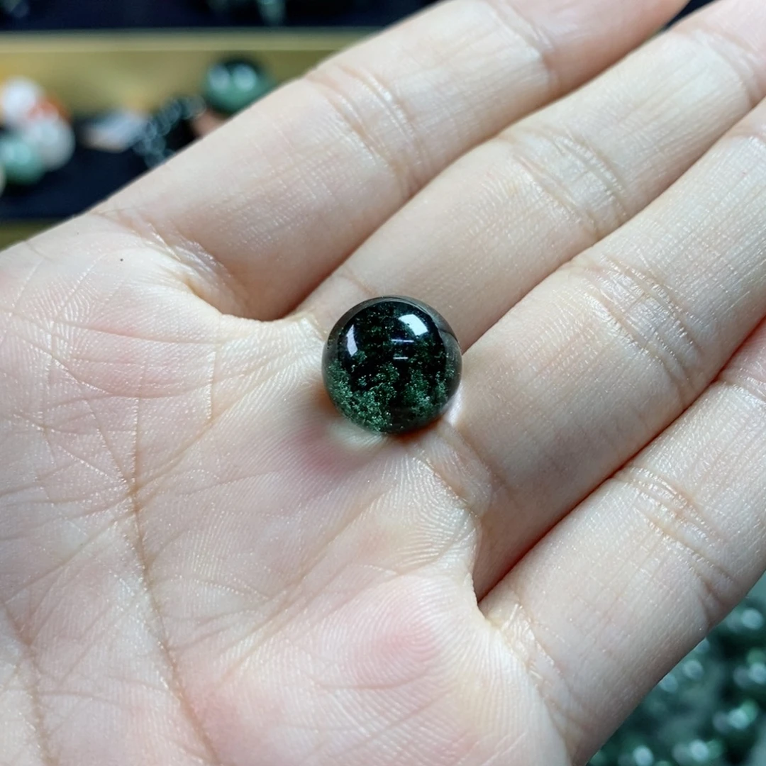 水晶单珠未镶嵌忘*?绿幽灵打通孔