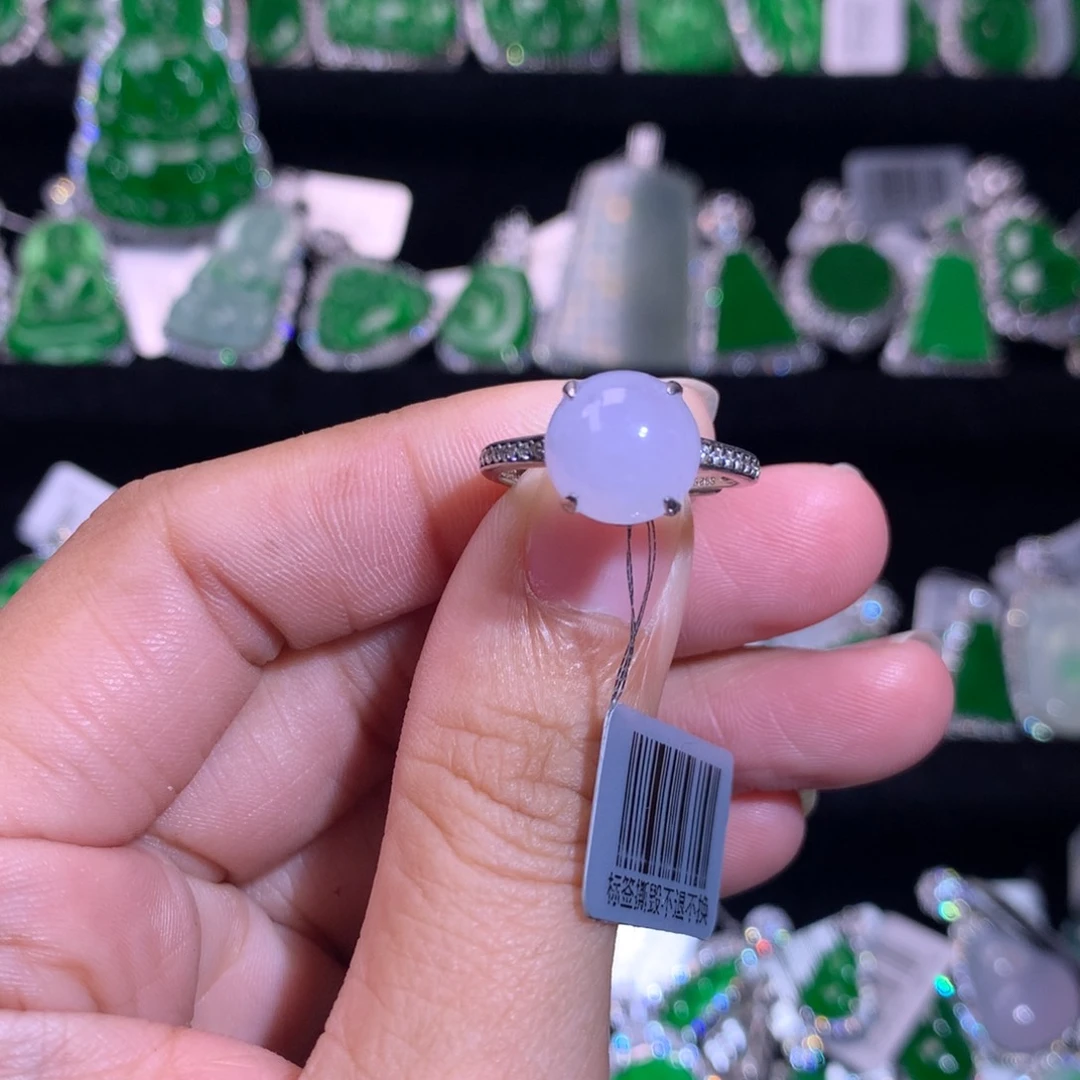 【闪购商品】银S925镶嵌戒指翡翠