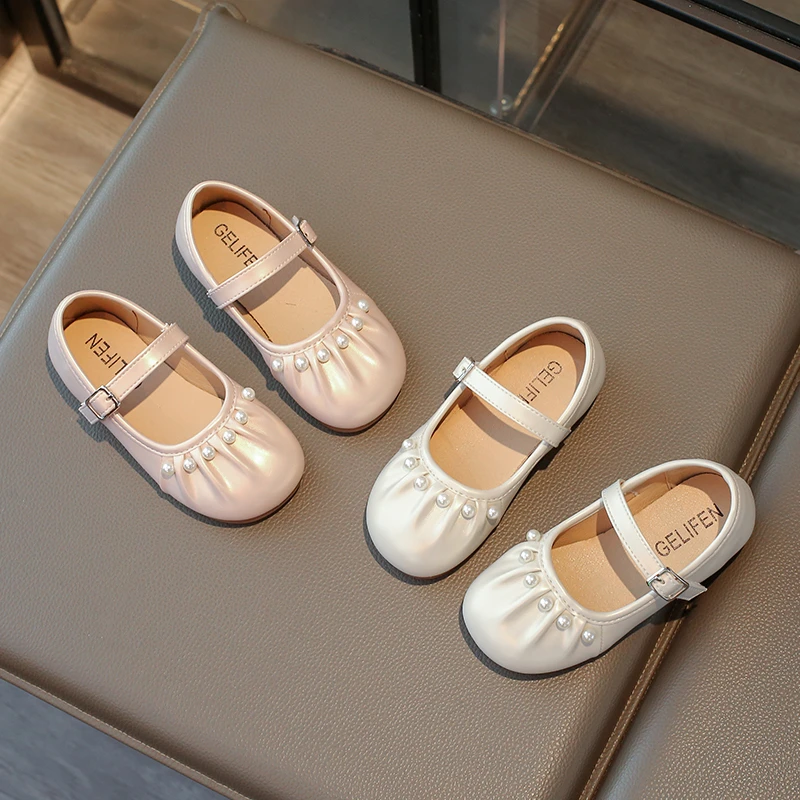 女童皮鞋2025春季新款儿童鞋子小女孩公主鞋软底豆豆鞋宝宝单鞋潮