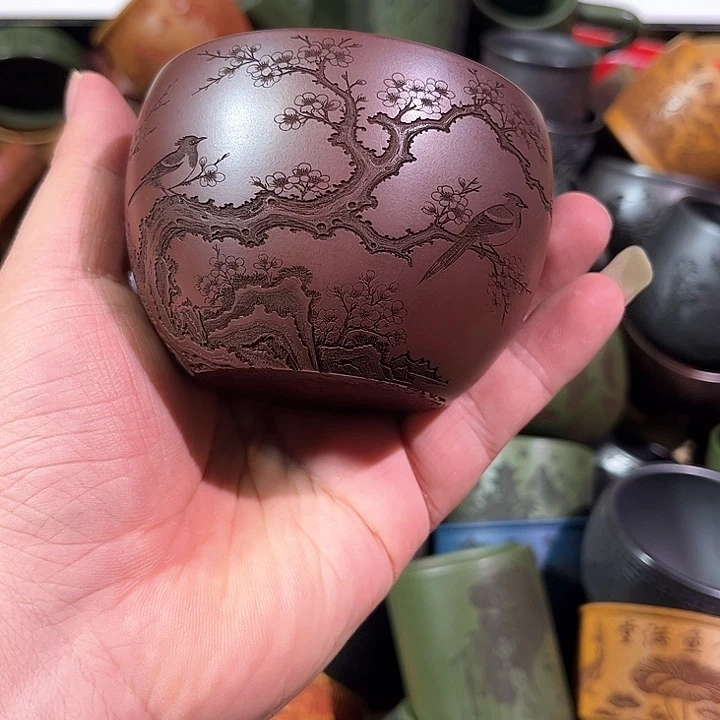 茶杯紫砂全手工紫砂主人杯