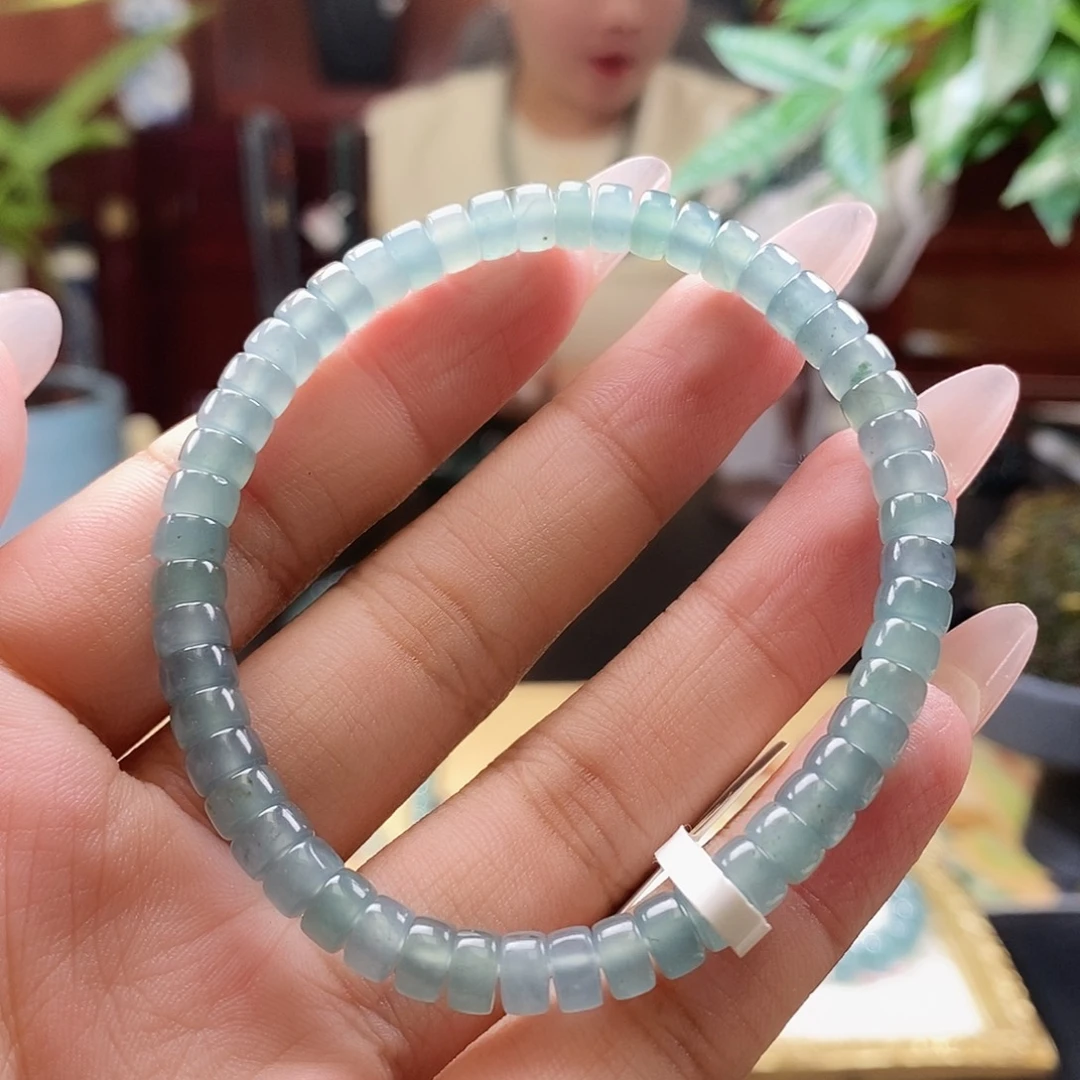 未镶嵌手链翡翠卡6mm药片