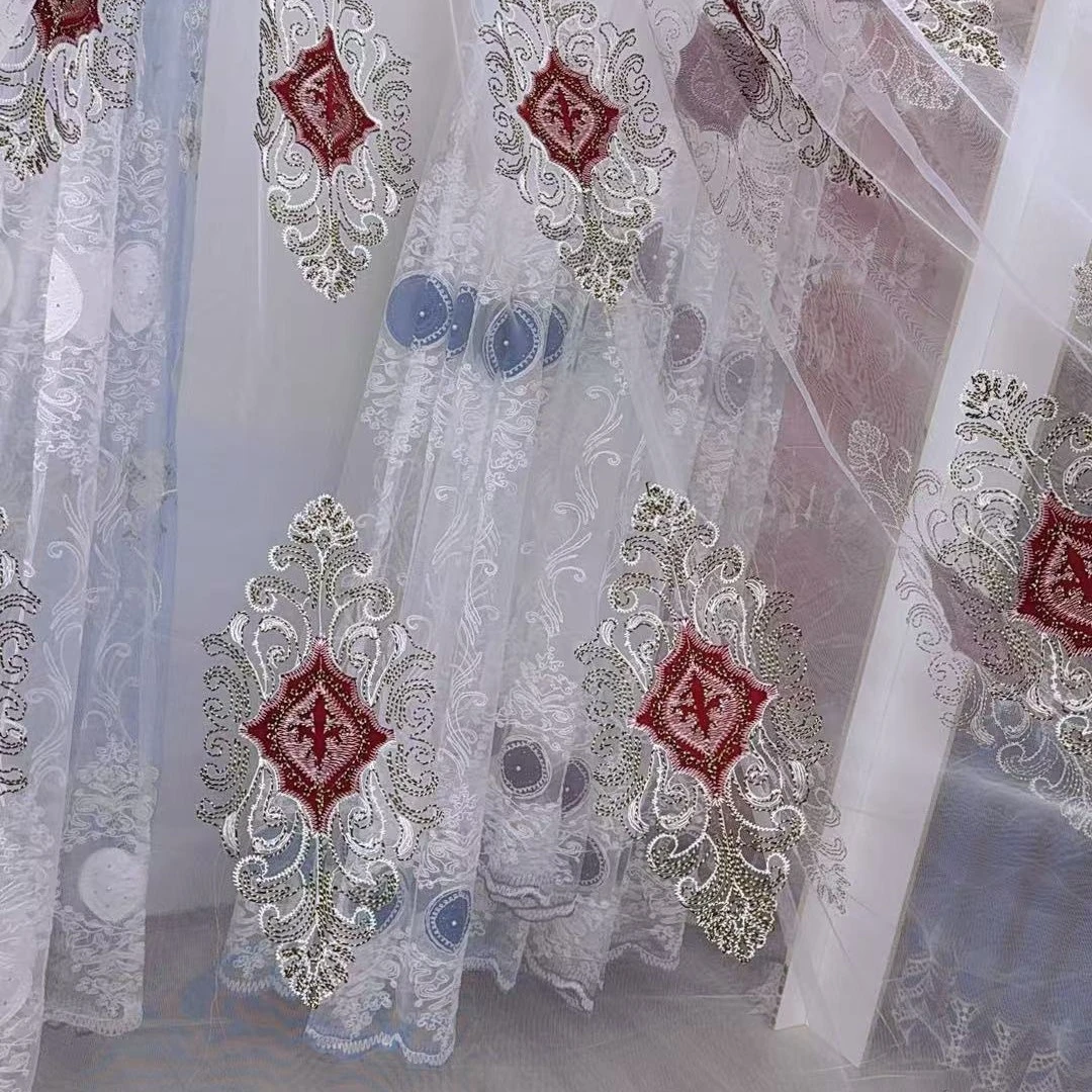 精品刺绣，成品窗纱  tayyar