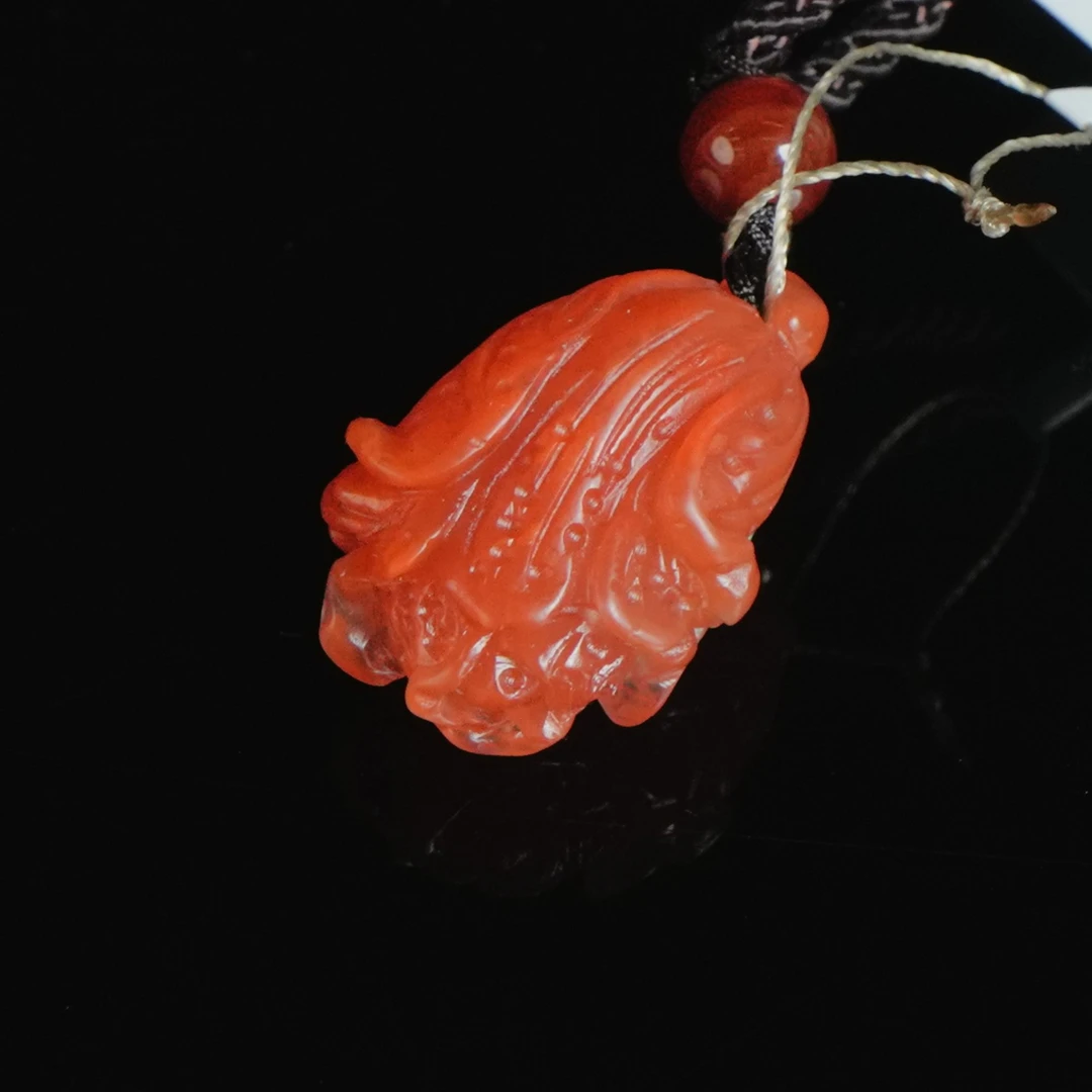 南红白菜吊坠 DY-M6968 7.08