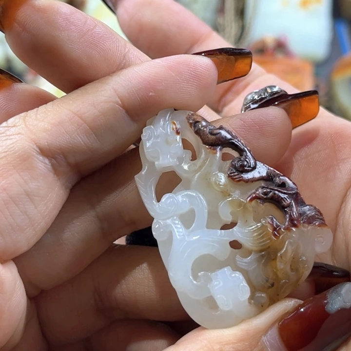 和田玉未镶嵌挂件