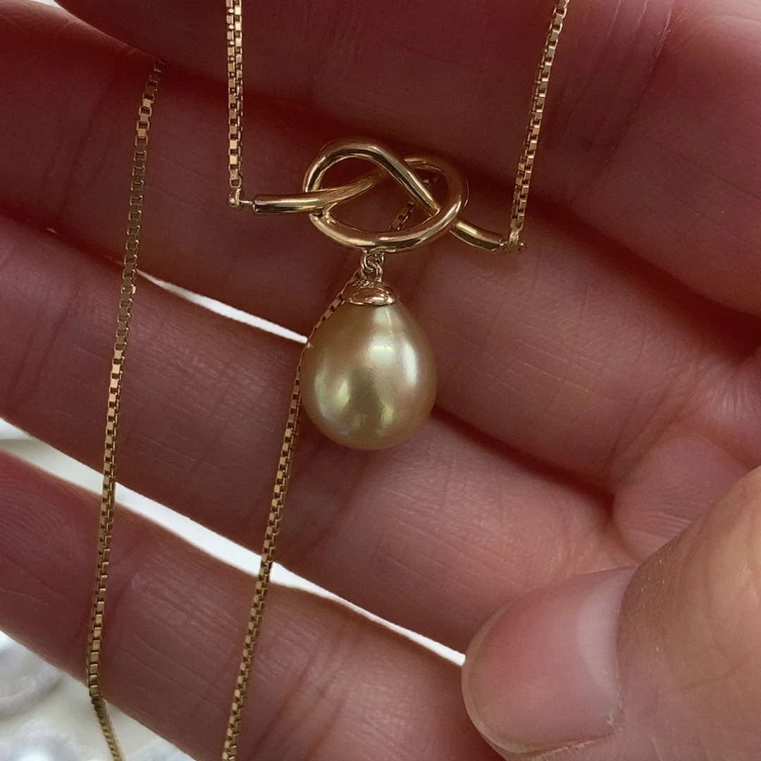 套链银S925镶嵌海水珍珠