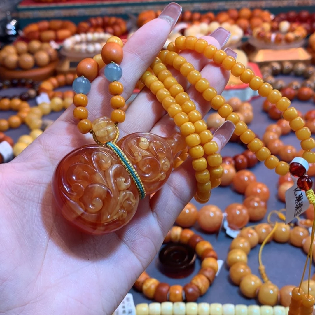 【闪购商品】未镶嵌吊坠(赠链)琥珀不**柔