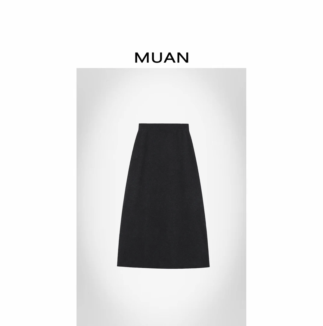 木岸MUAN：《索菲亚半裙》定制260克法式简约针织半身裙女D-ZZ-Z2509