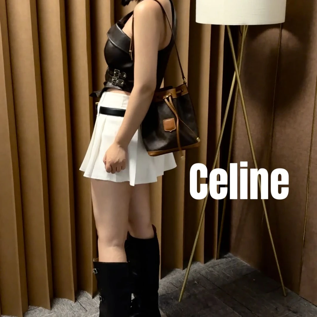 修复品8614663/Celine /思琳迷你号抽绳水桶包