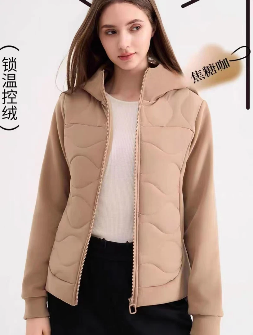 尾单高品质五防连帽时尚休闲女士羽绒服2075