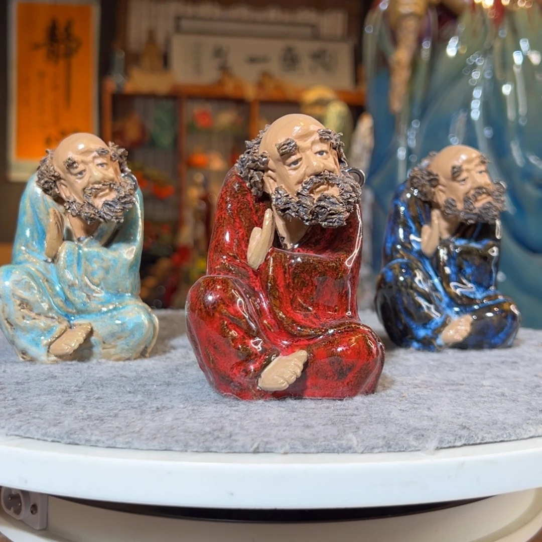 陶瓷聪*聪20 号达摩哈哈哈哈哈红色一个