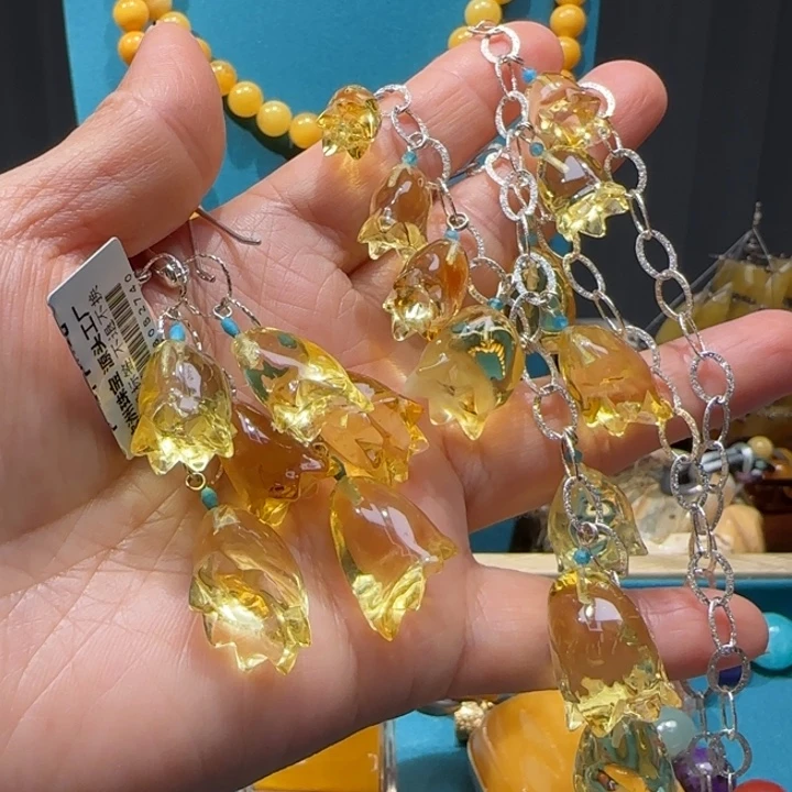 琥珀未镶嵌颈饰波兰设计款琥珀蜜蜡