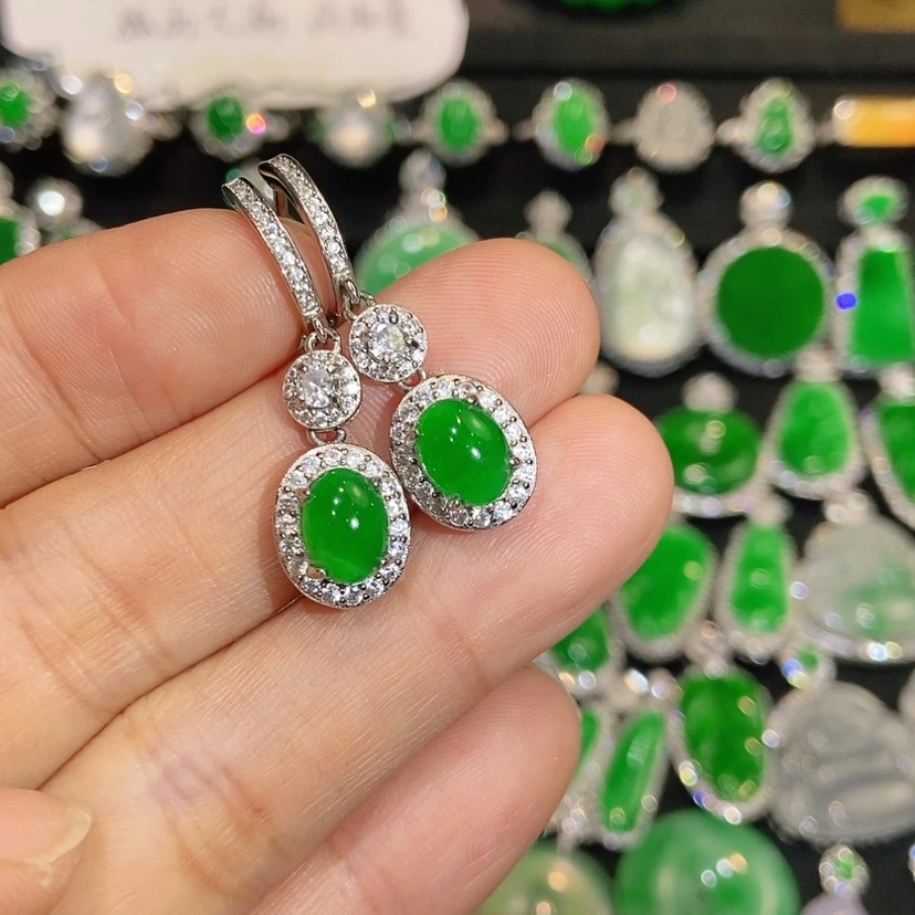 【闪购商品】翡翠未镶嵌耳饰天然翡翠