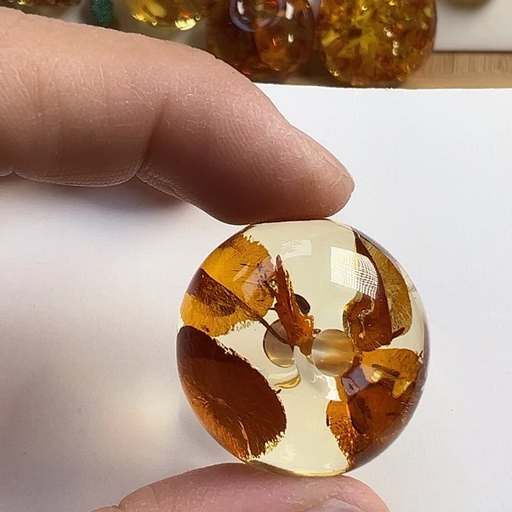 琥珀（花珀）未镶嵌颈饰