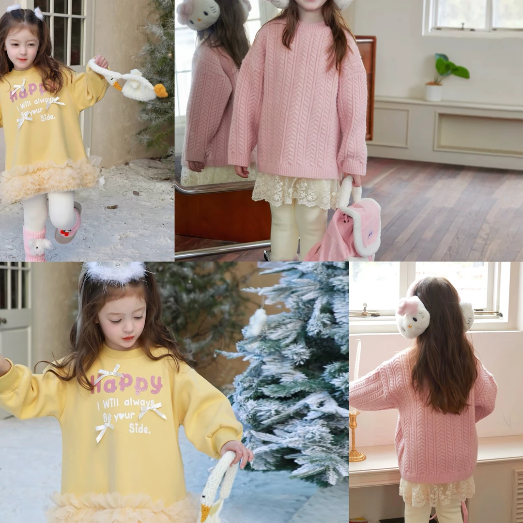 【杏花微雨】B155夏季新款女童裙洋气淑女公主裙子时尚