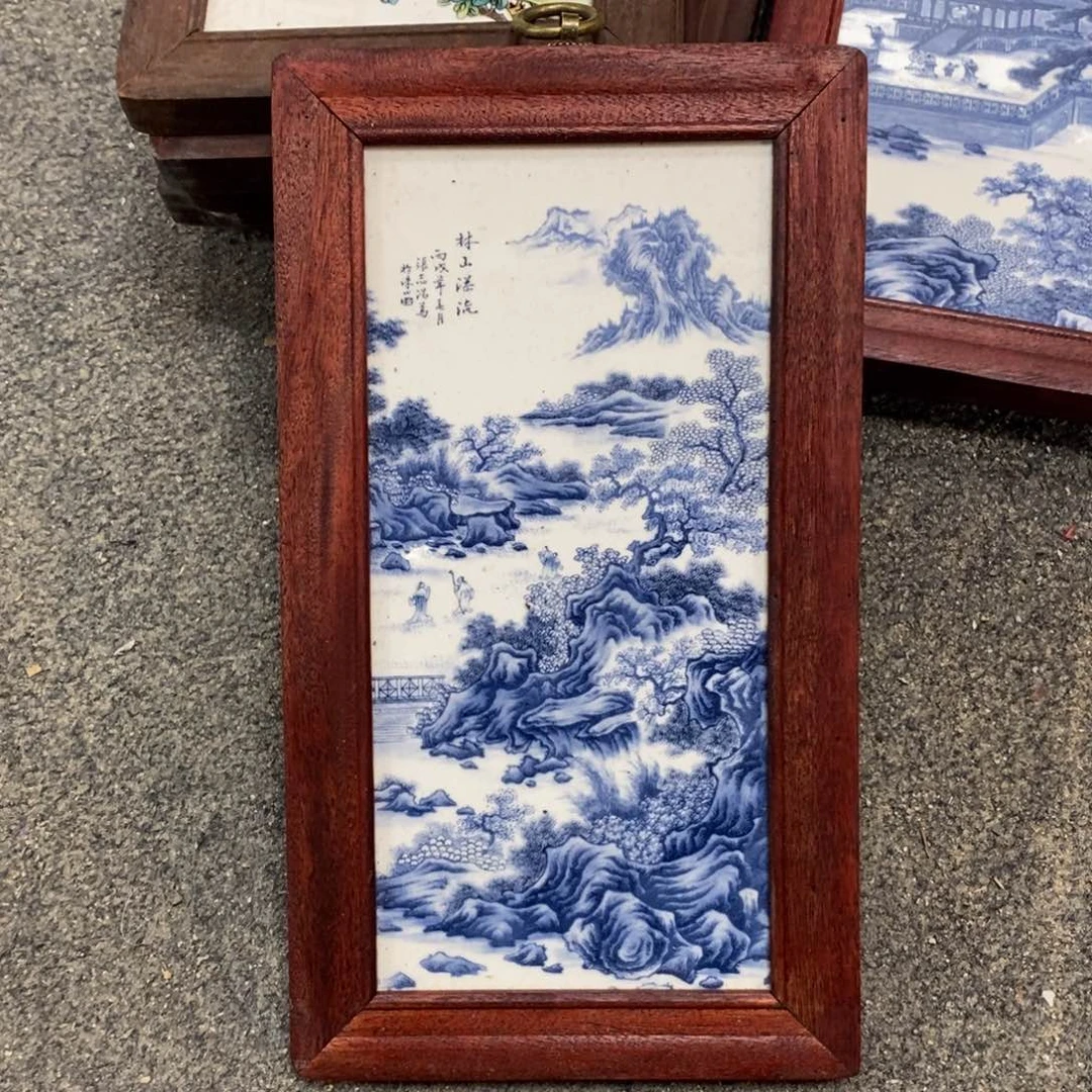 瓷30*16 景德镇瓷板画柴窑烧制