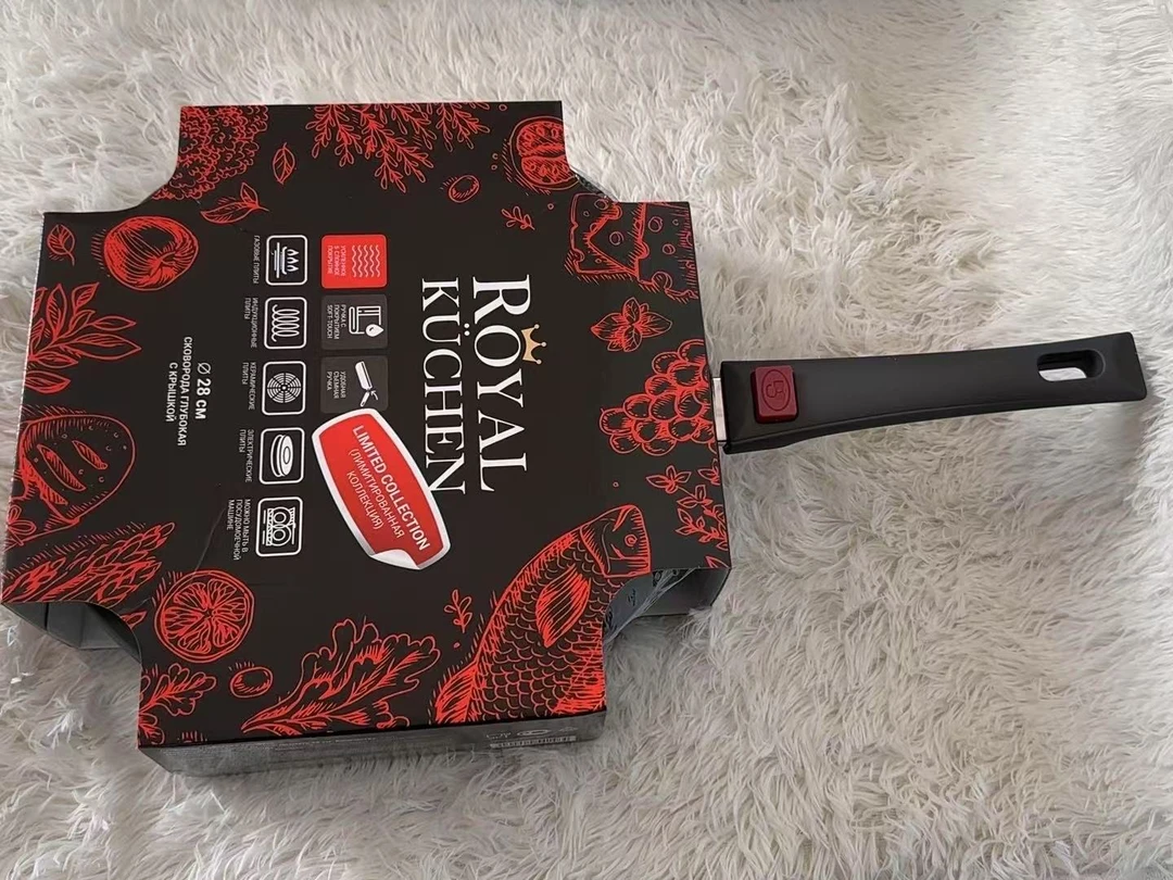 022  德国品牌 ROYAL KÜCHEN  28cm不粘煎锅带盖