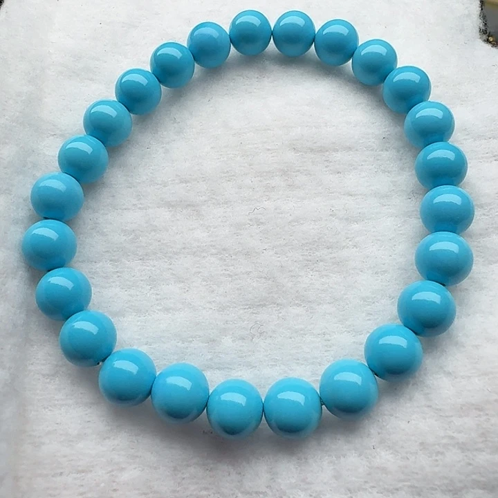 尺寸：8左右蓝圆珠单圈