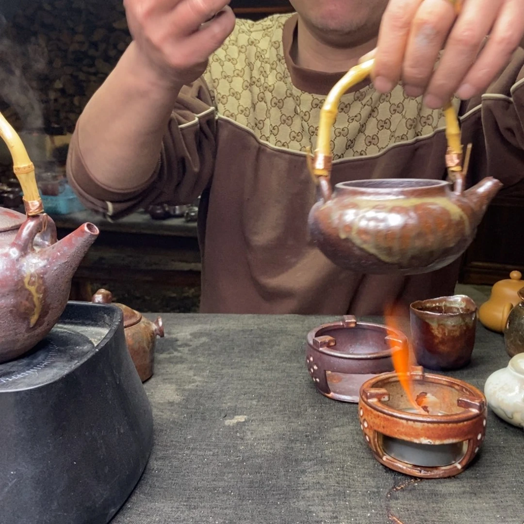 紫砂柴烧紫砂茶具