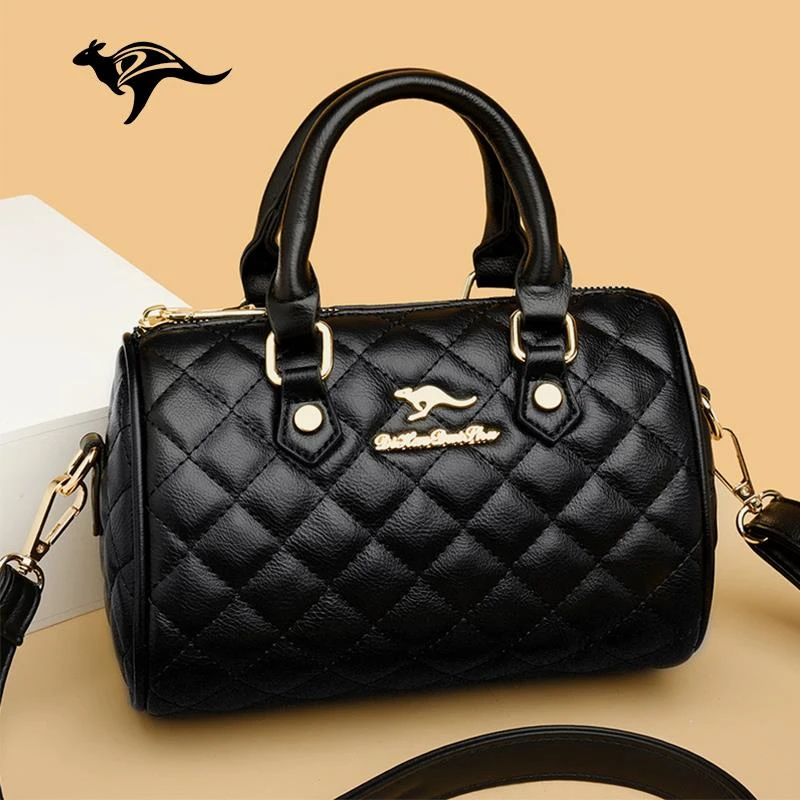 袋鼠枕头包时尚手提包斜挎包2025新款洋气简约百搭休闲通勤单肩包