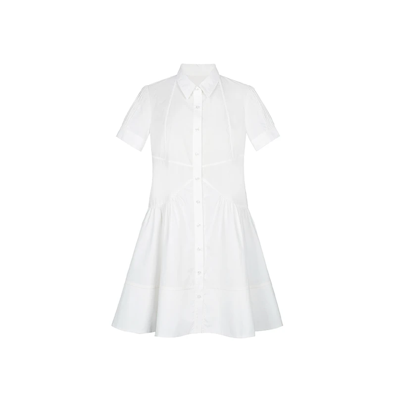 【品牌】商场同款夏季新品时尚A版衬衫连衣裙N196B42861