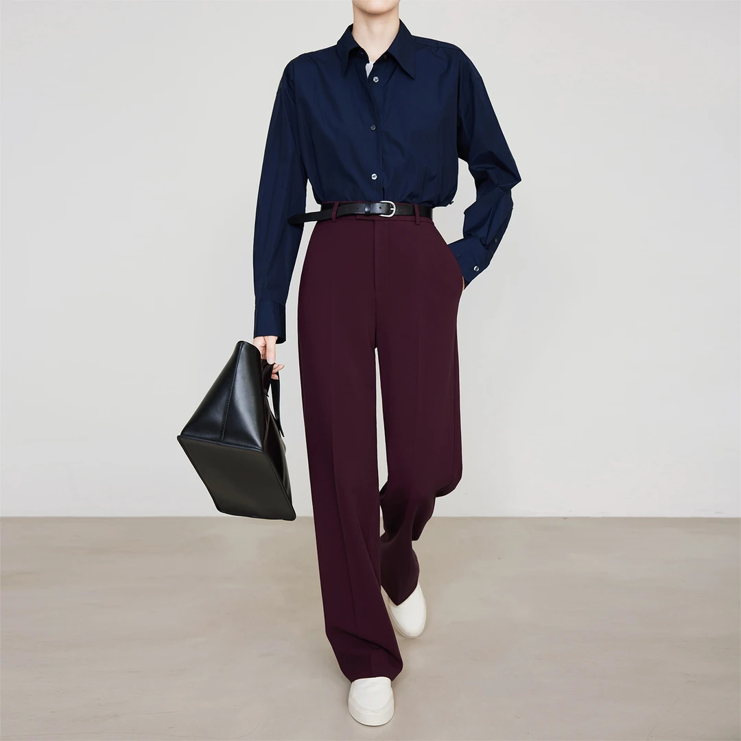 【年末回馈】时尚百搭显瘦立裁窄版直筒裤K6709