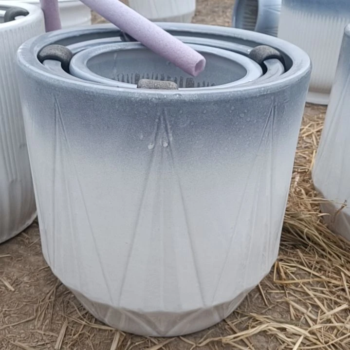 瑕疵花盆一套三个渐变钻石