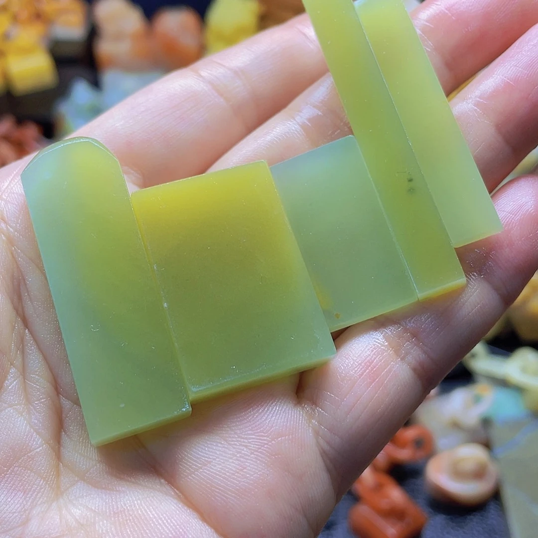 青田石印石^****ᙆ片片一组