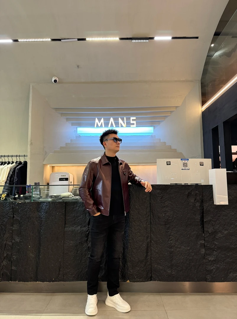 MANS名店-2024冬季新款休闲时尚男士皮衣-QZ-0603
