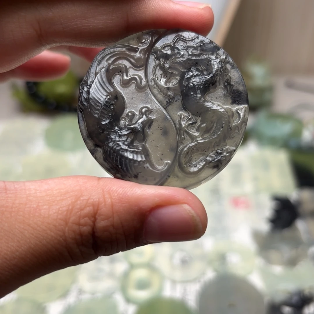 蛇纹石玉合金颈饰