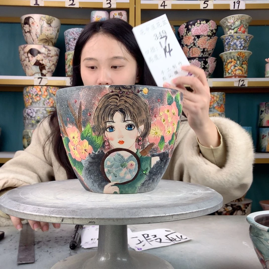 罐景德镇手工瑕疵349