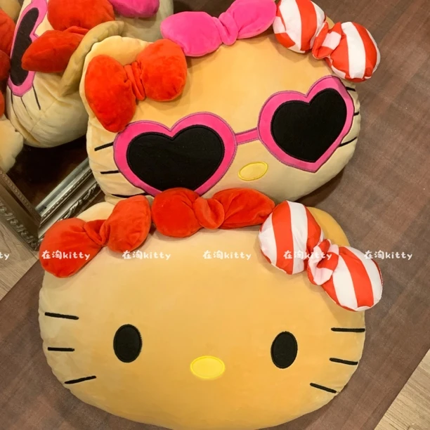 可爱黑皮hellokitty抱枕毛绒玩偶大抱枕靠枕