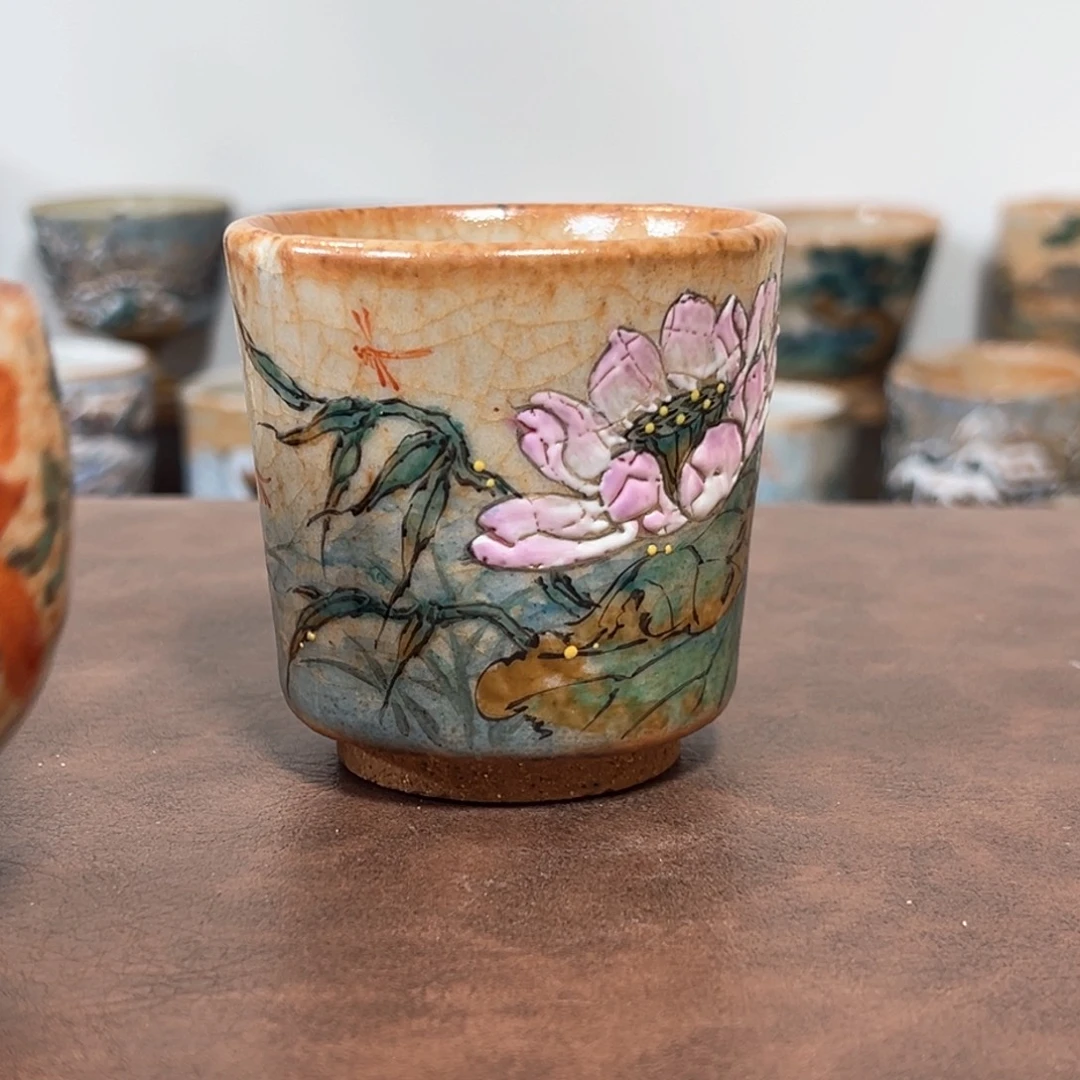 杯子景德镇匠心窑手工制作