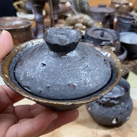 杯两才盖碗 柴烧裸烧手作品