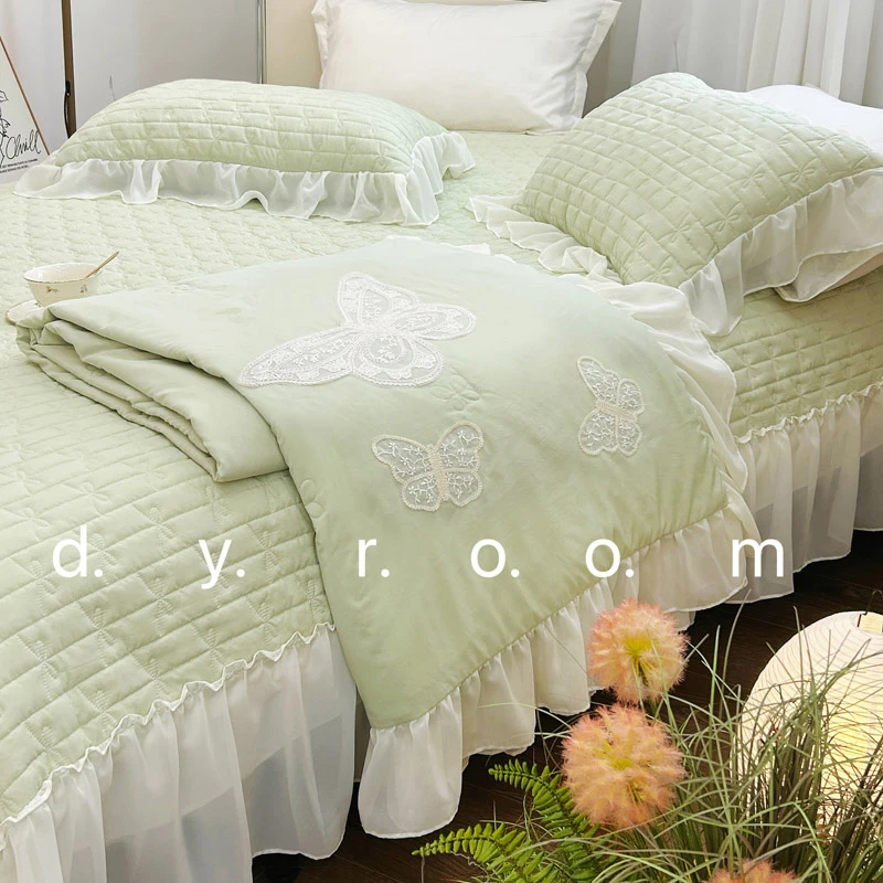 §夏季柔滑蝴蝶仙子系列夏凉被【四件套】不滑床可机洗床品