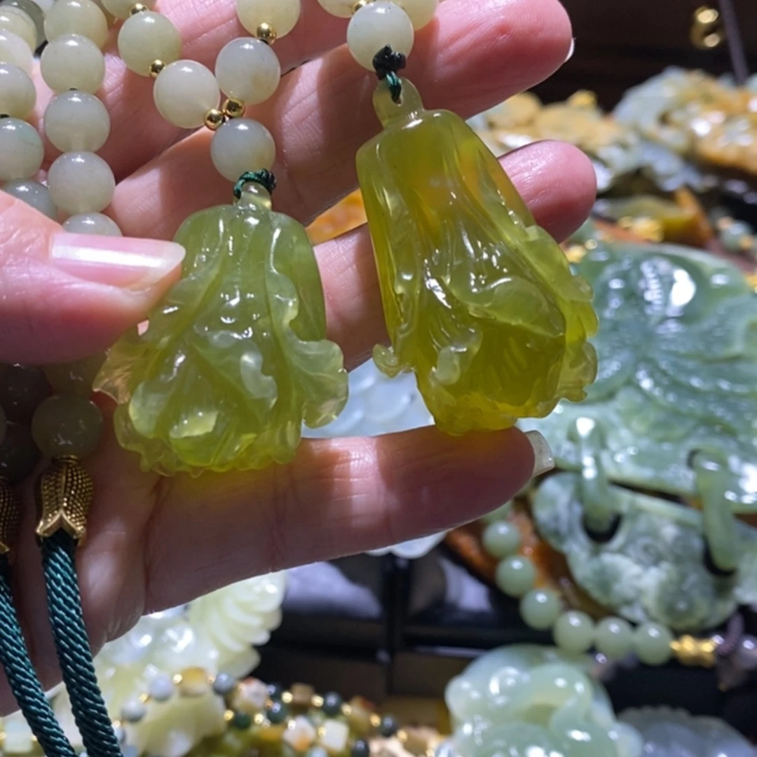 【闪购商品】岫玉毛衣链未镶嵌