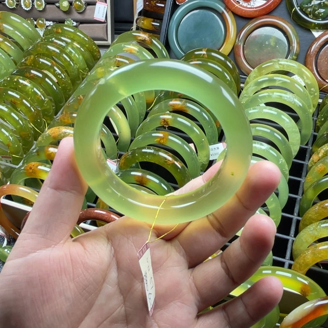 未镶嵌蛇纹石玉手镯