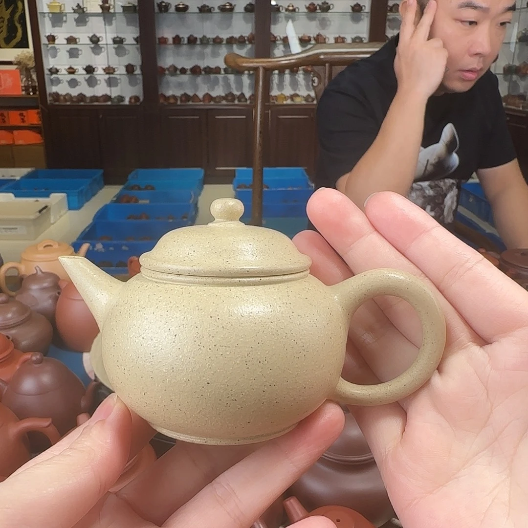 茶壶紫砂水平本绿