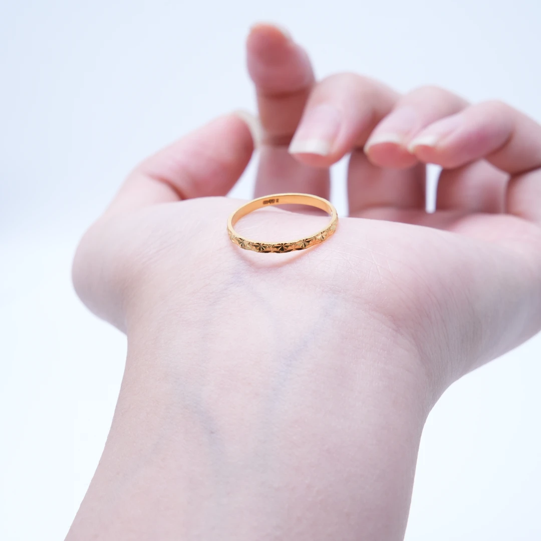 【金戒指】满天星戒指黄金5G足金999轻奢简约经典简约百搭零附加