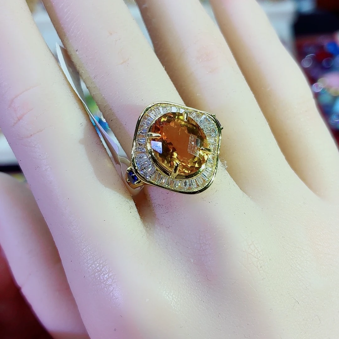 银S925镶嵌水晶戒指