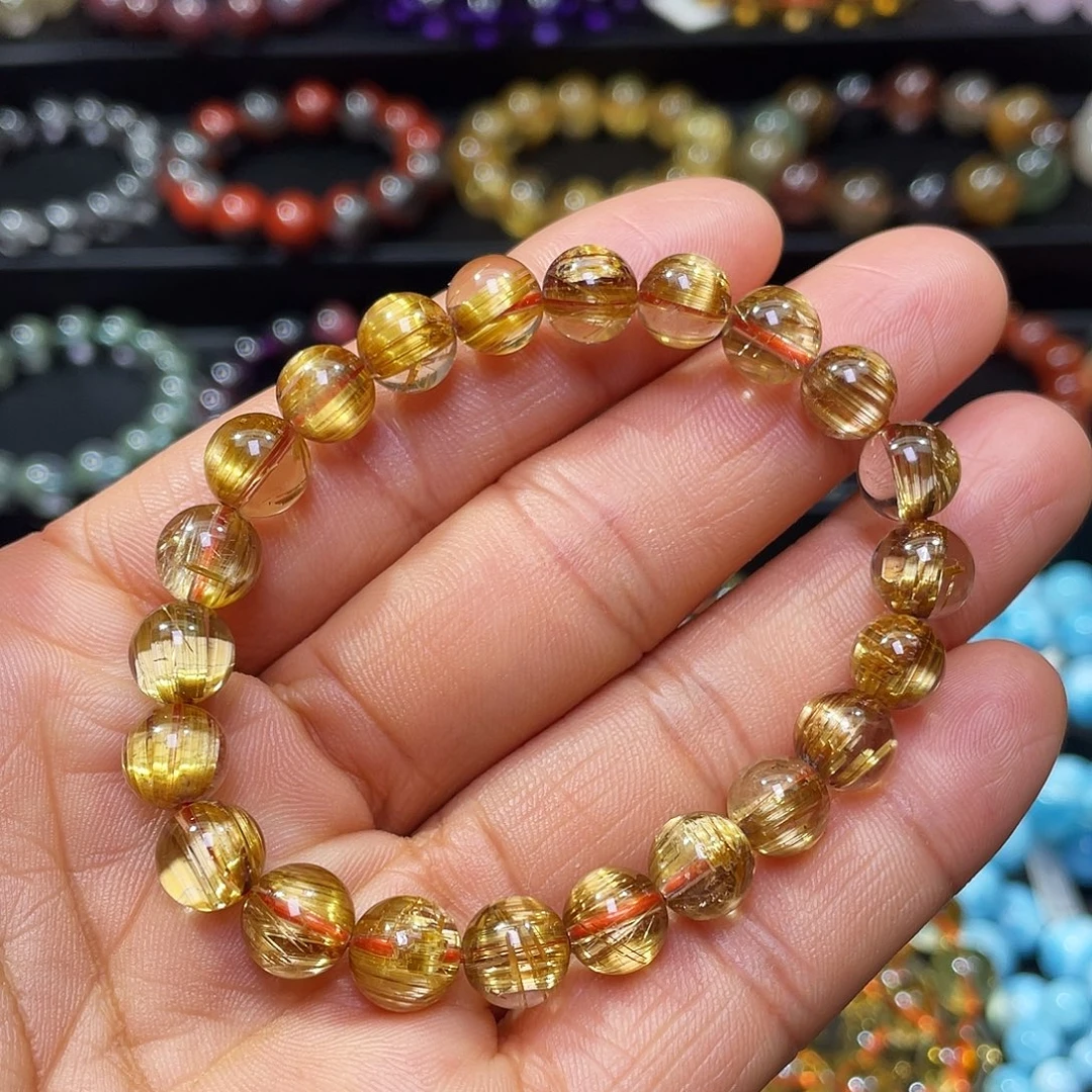 水晶未镶嵌手链钛晶