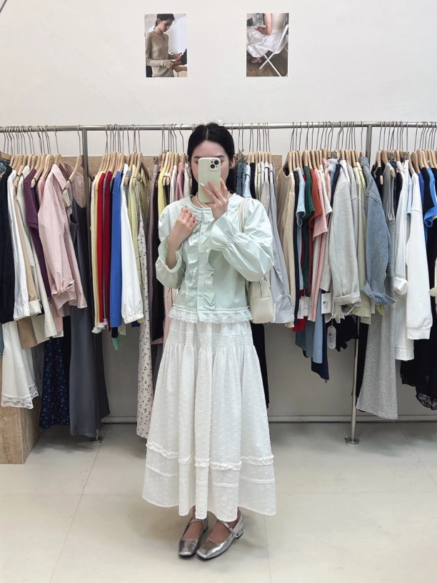 E sè 韩系女装新款半身裙衬衫