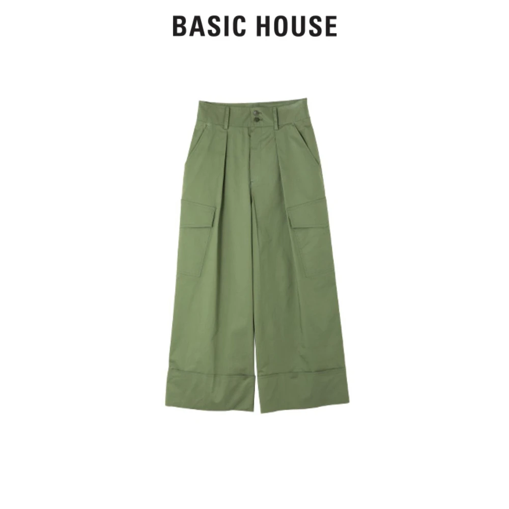 Basic House/百家好时尚宽松休闲裤 BJ2472-HVPT321BKH