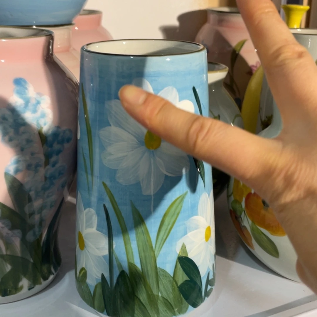 瓶景德镇手绘花瓶