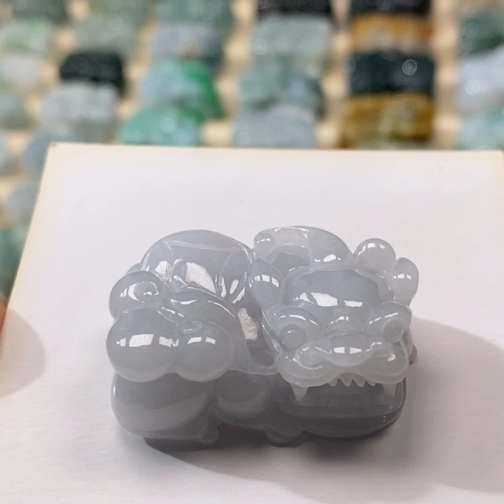 翡翠颈饰未镶嵌怜天然翡翠貔貅吊坠