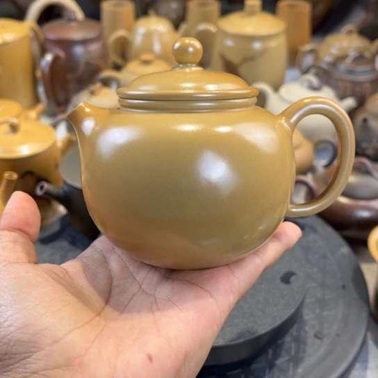 建水紫陶苹果壶